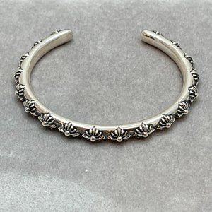 Chrome Hearts cross cuff bangle bracelet 925 silver